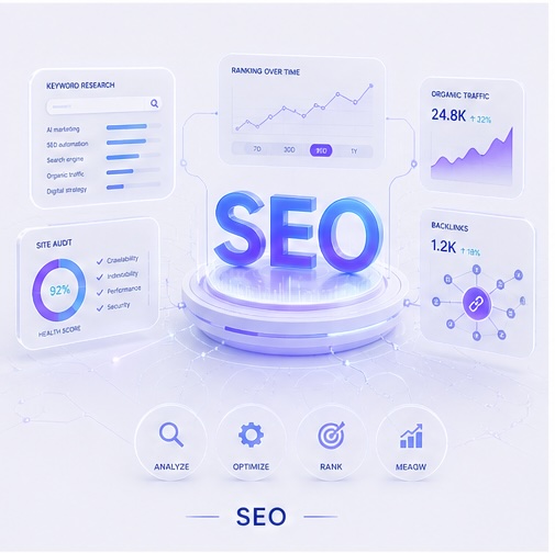 SEO analytics dashboard